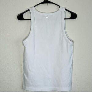 New White Athletic Tank